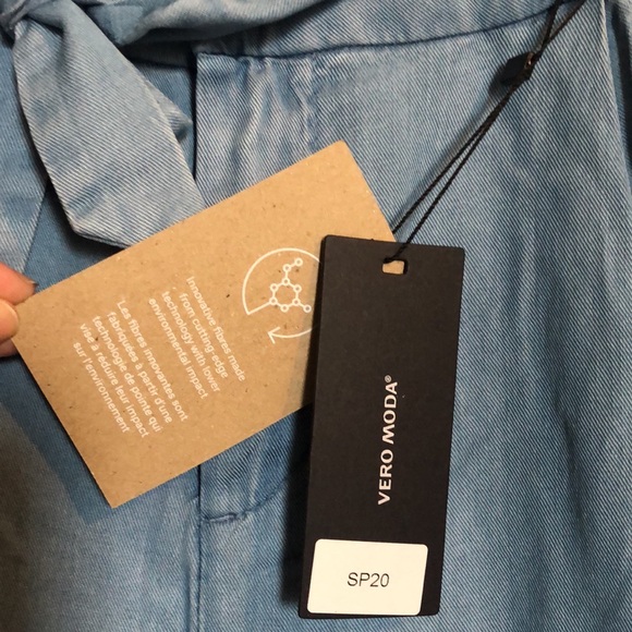 Vero Moda Paperbag Denim Pants - Picture 12 of 15